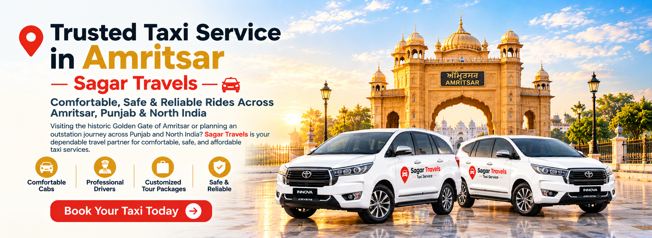 Trusted Taxi Service in Amritsar - Sagar Travels